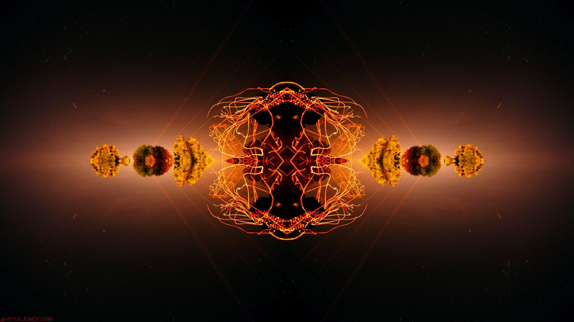 Chimney Sparks Abstract Artwork Timelapse Still Images